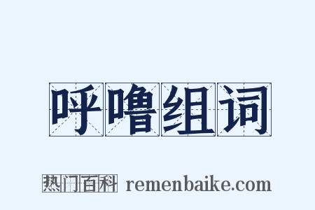 呼噜组词是什么意思的图片